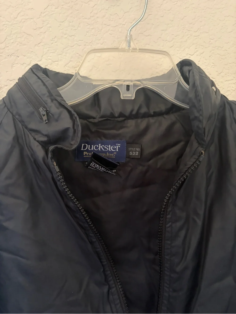 Duckster Pro Group Men's Black Windbreaker with Royal Blue Chevron style no.532 - Picture 2 of 4